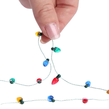 Miniature Christmas Light Bulb Garland