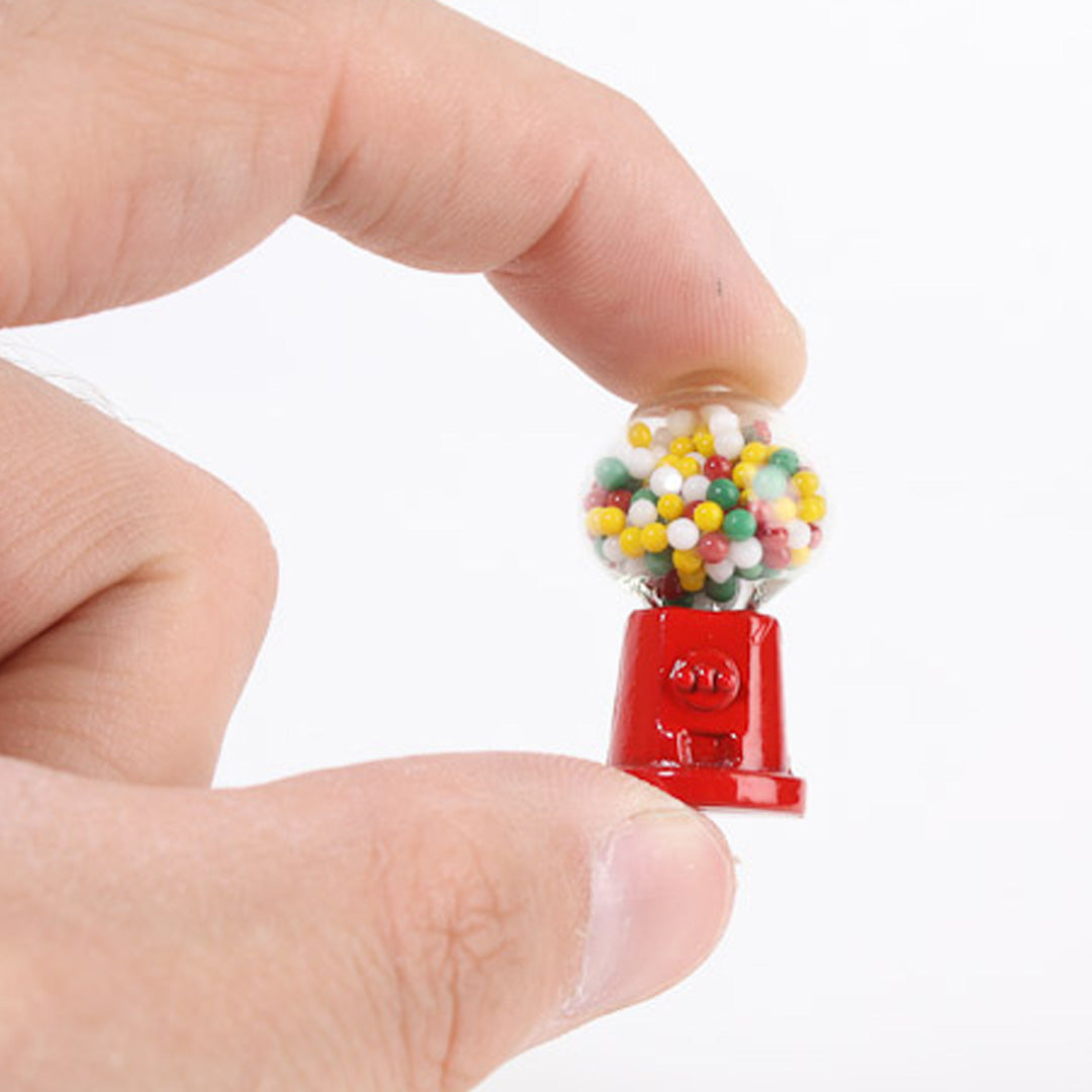 Miniature Classic Gumball Machine 1" close up