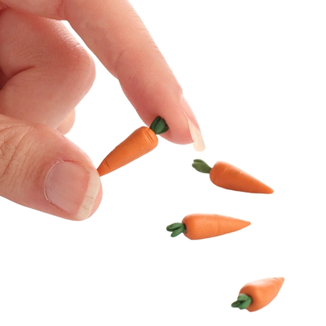 Miniature Clay Dough Carrots
