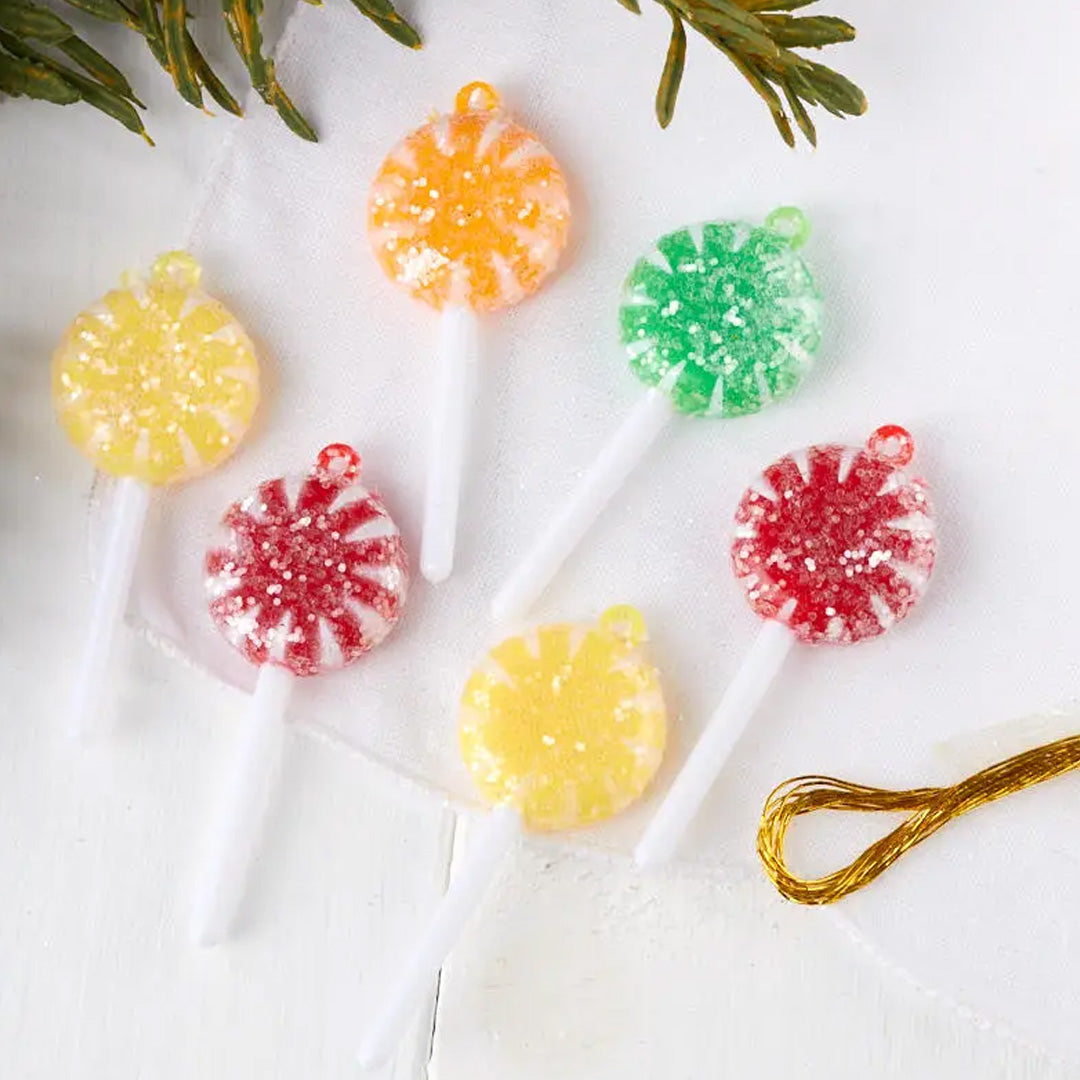 Miniature Lollipop Ornament 1.8"