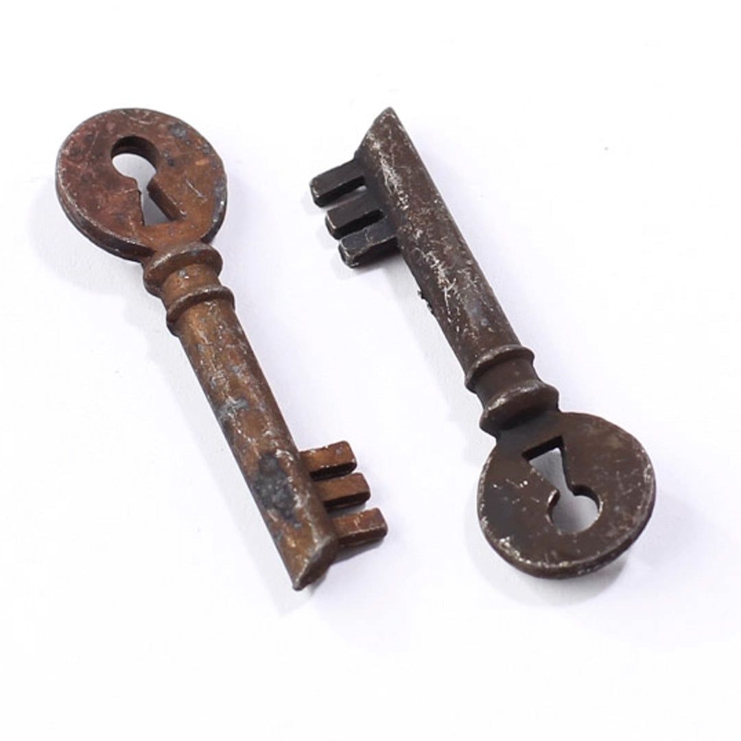 Miniature Skeleton Keys close up