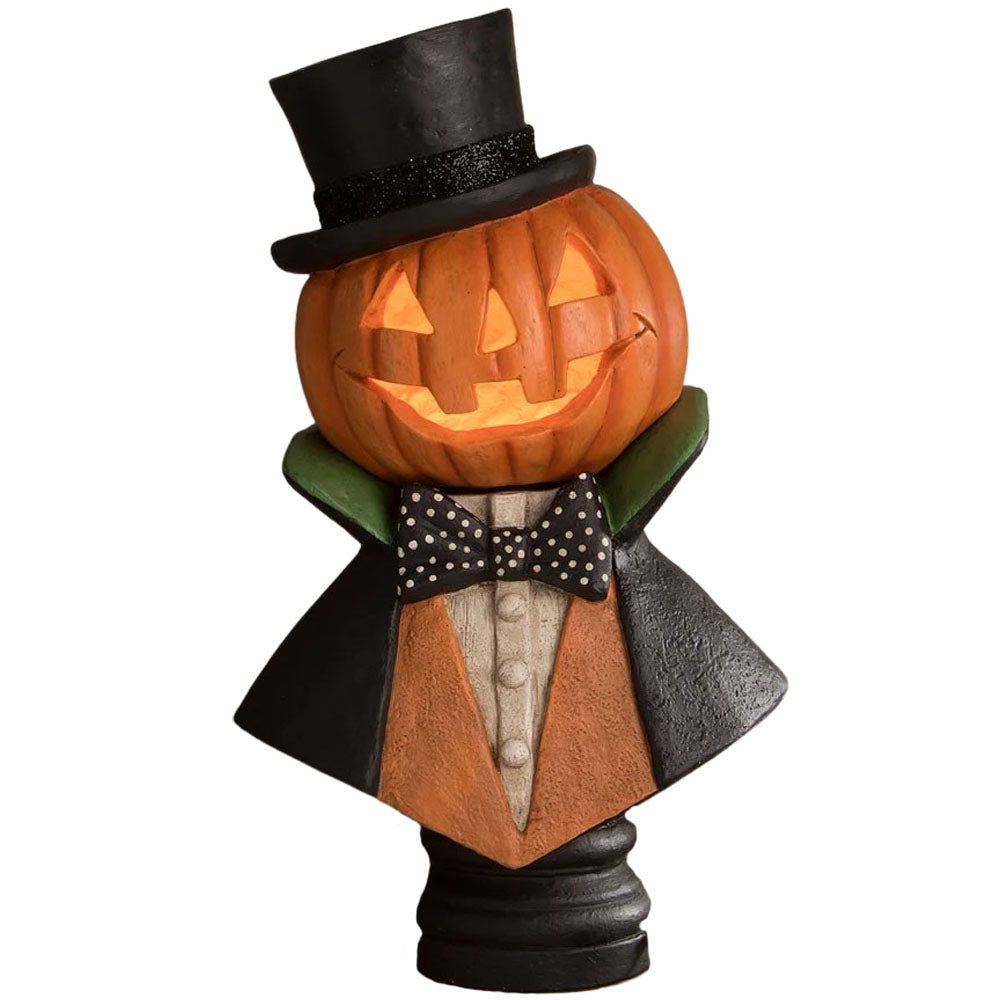 Bethany Lowe Designs Mr. Hall O' Lantern Halloween Figurine front