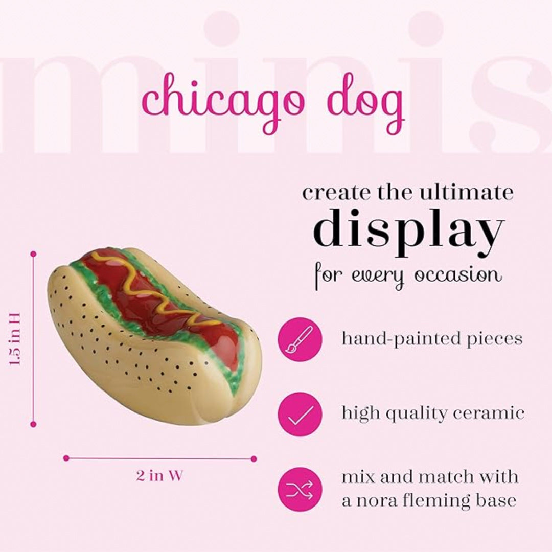 Nora Fleming Hot Dog Mini instructions 1