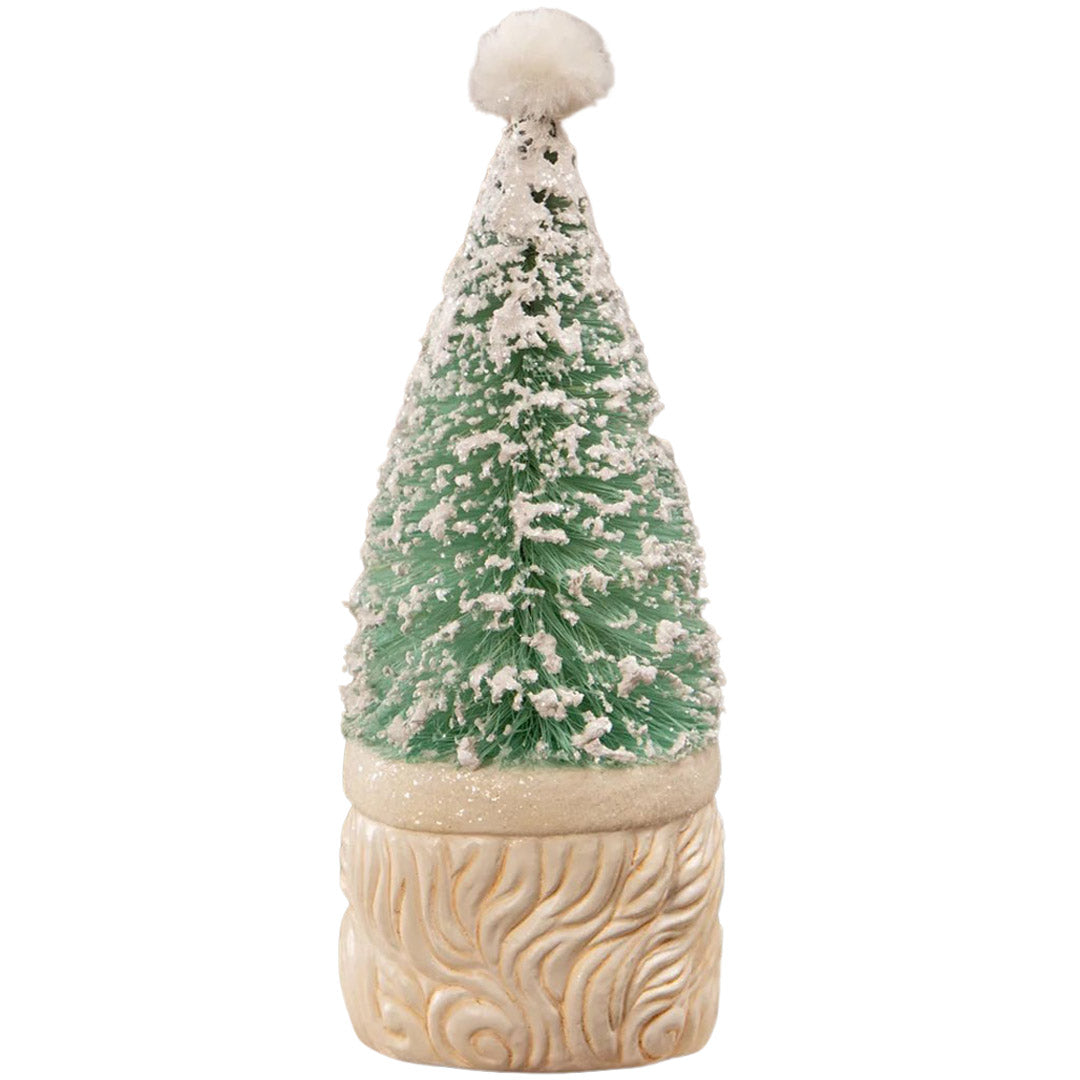 Bethany Lowe Tree Santa Pastel Blue back white