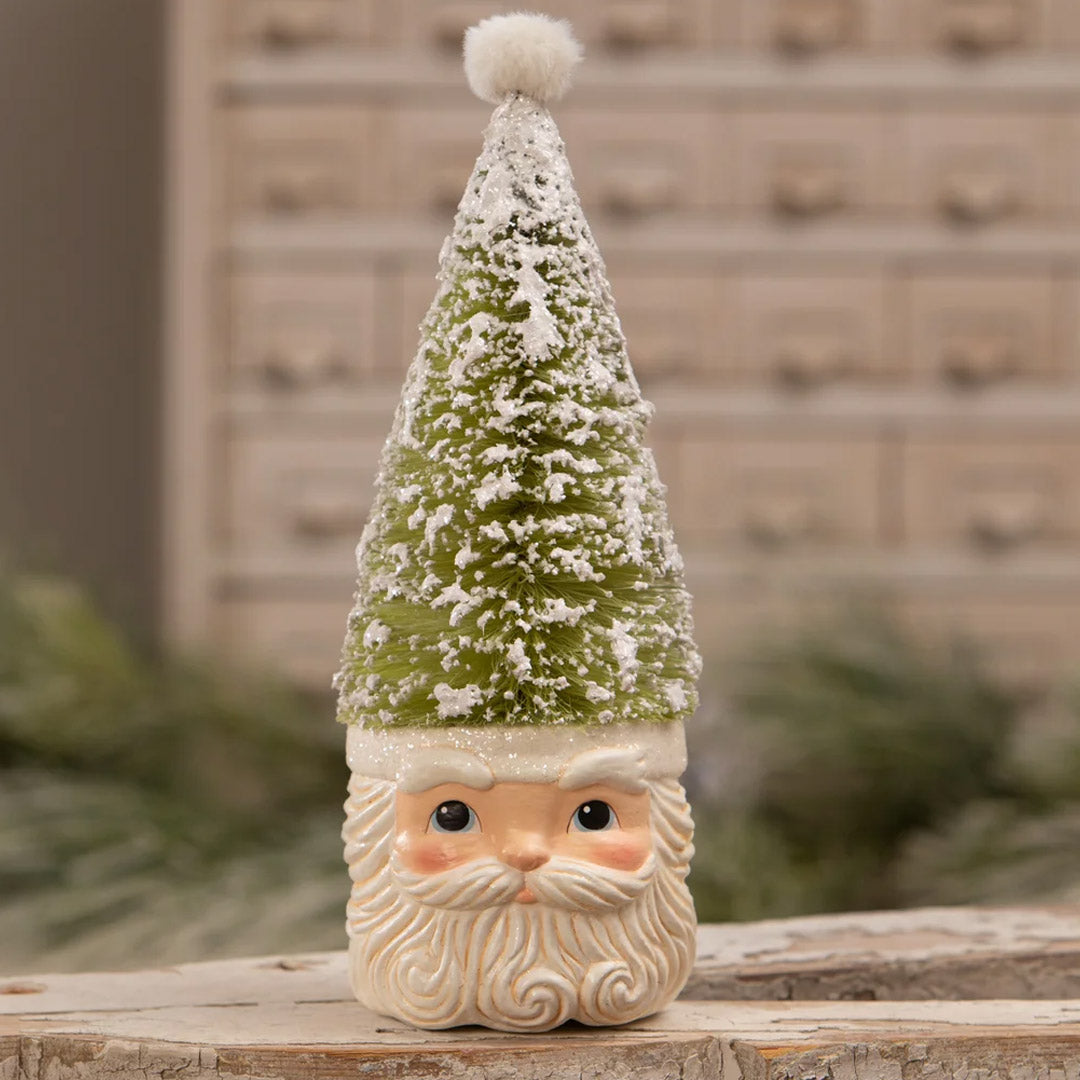 Bethany Lowe Tree Santa Pastel Green front