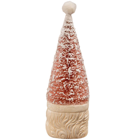 Bethany Lowe Tree Santa Pastel Pink back white