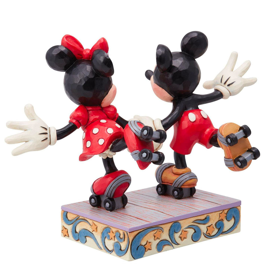 Jim Shore Mickey & Minnie Roller Skating 5.5" back