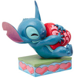 Jim Shore Stitch Hugging Heart 5" side