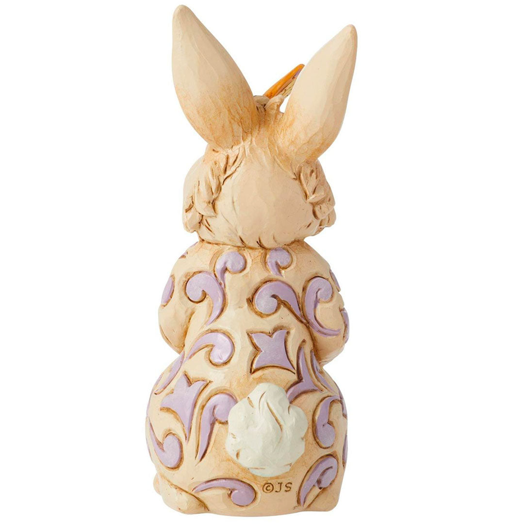 Jim Shore Mini Bunny with Butterfly 3.94" back