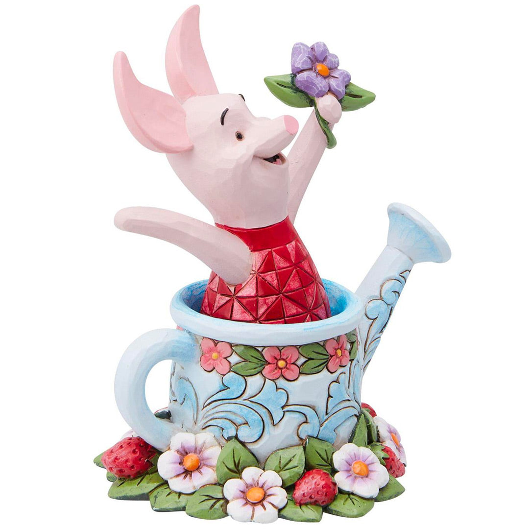 Jim Shore Piglet in Watering Can 4.5" side