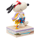 Jim Shore Snoopy & Woodstock at Beach 5.125" back