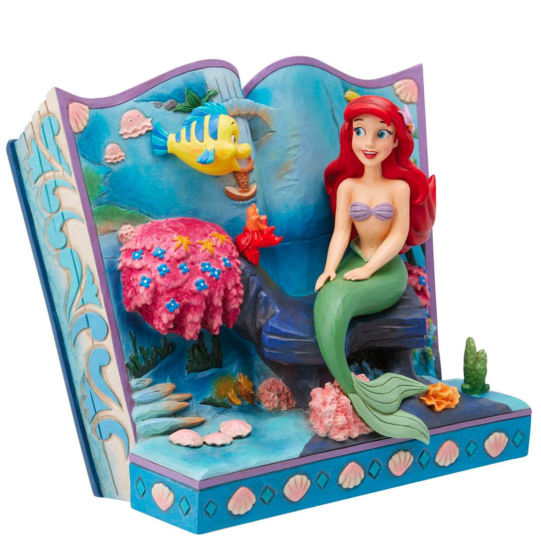 Jim Shore The Little Mermaid Storybook 6.25" side