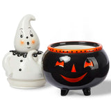 Johanna Parker Carnival Cottage Boo! Ghost Canister 8.25" opened