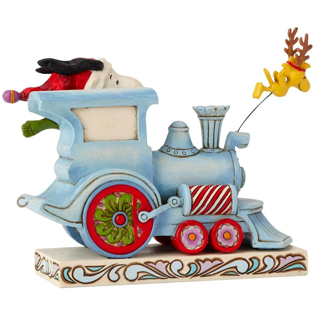 Jim Shore Snoopy Christmas Train Car Cuddle Decor