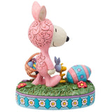 Jim Shore Snoopy & Woodstock Easter 6" back