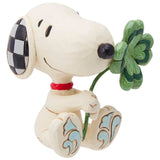 Jim Shore Snoopy with Clover Mini 2.625" side