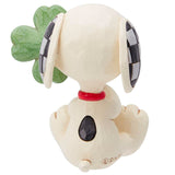 Jim Shore Snoopy with Clover Mini 2.625" back