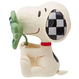 Jim Shore Snoopy with Clover Mini 2.625" side